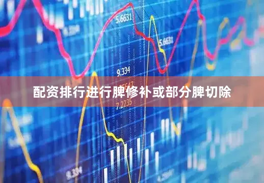 配资排行进行脾修补或部分脾切除