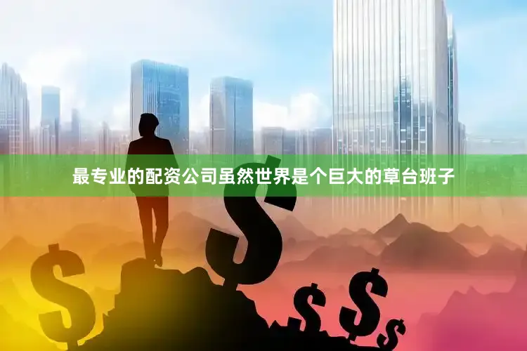 最专业的配资公司虽然世界是个巨大的草台班子